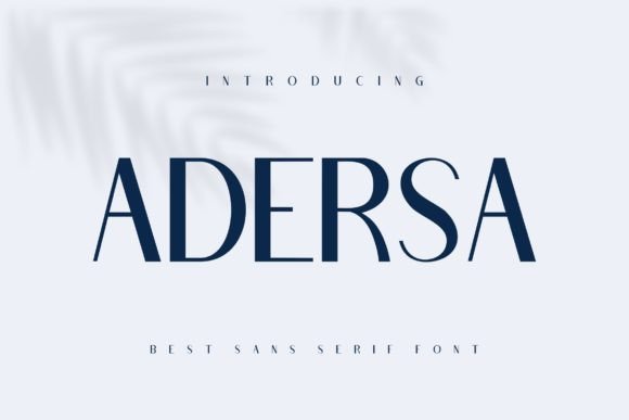 Adersa: A Bold, Friendly Sans Serif Font for Small Business Branding
