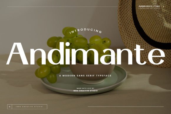 Andimante: A Modern Sans Serif Typeface for Digital Clarity and Charm