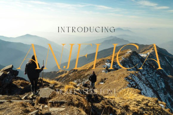 Anjeilica: A Modern Serif Font for Digital Brand Clarity