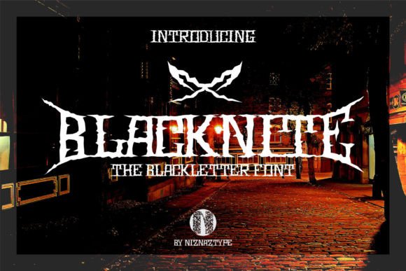 Blacknite: A Blackletter Typeface for Editorial Mood and Impact