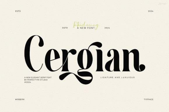Cergian: A Thoughtful Serif Font for Editorial Calm
