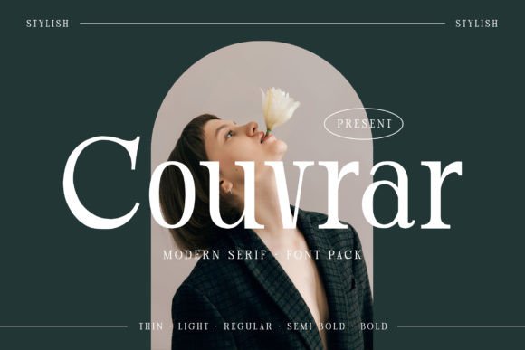 Couvrar: A Modern Serif Font for Polished Digital Branding