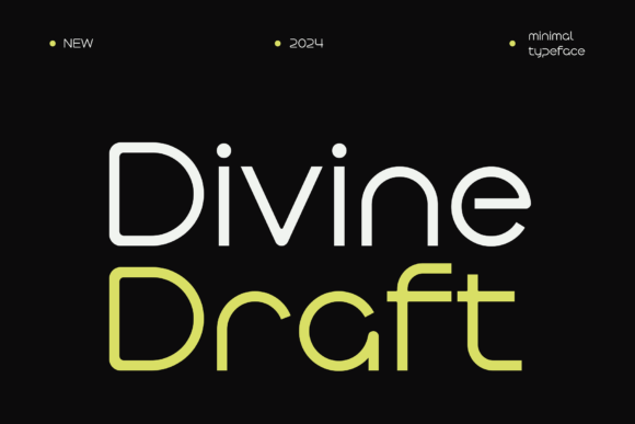 Divine Draft: A Minimal Sans Serif Font for Polished Digital Brands
