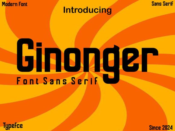 Ginonger: A Clean, Professional Sans Serif Font for Small Businesses