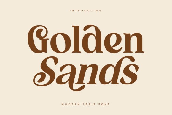 Golden Sands: A Modern Serif Font for Editorial Elegance