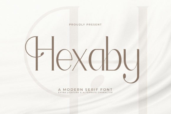 Hexaby: A Modern Serif Font for Polished Digital Branding