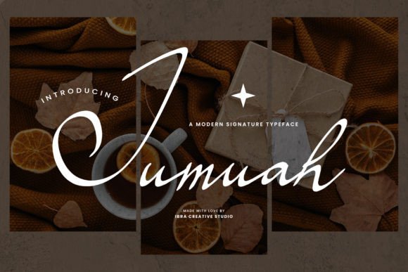 Jumuah: A Modern Script Typeface for Elegant Digital Branding
