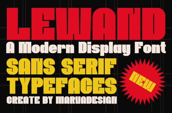 Lewand: A Display Sans Font That Makes Your Headlines Instantly Clear