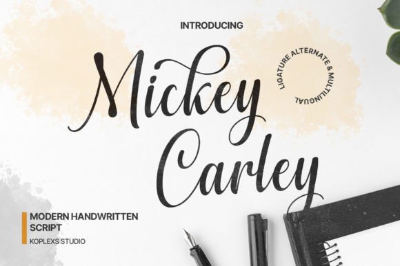 Mickey Carley: A Modern Script Font for Scroll-Stopping Brand Content