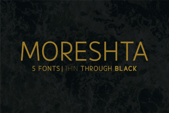 Moreshta Family: A Sophisticated Sans Serif Font for Small Business Branding