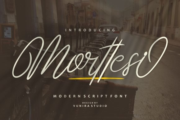 Morttesi: A Modern Script Font for Digital Branding