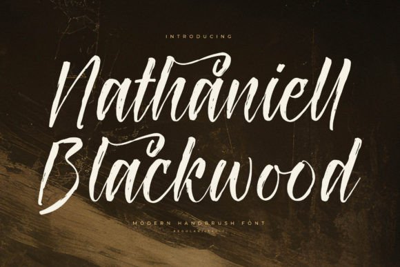 Nathaniell Blackwood: A Modern Script Font for Editorial Elegance