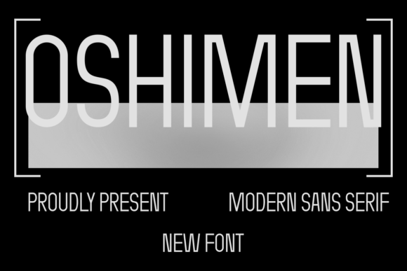 Oshimen: A Modern Sans Serif Font That Feels Like Home