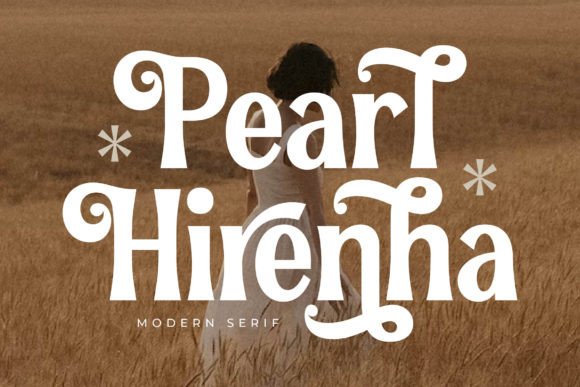 Pearl Hirenha: A Serif Font That Feels Like a Signature