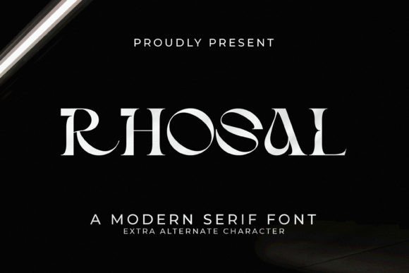 Rhosal: A Refined Serif Font for Thoughtful Branding