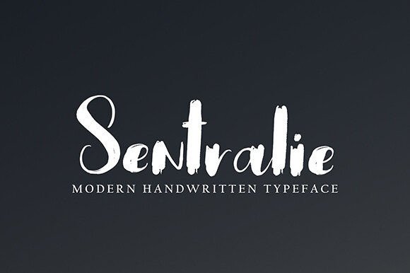 Sentralie: A Bold Brush Script Font for Digital Branding