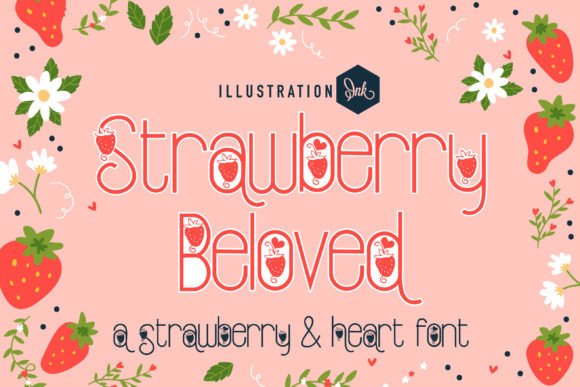 Strawberry Beloved: A Decorative Font That Feels Like a Handwritten Promise