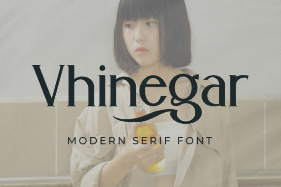 Vhinegar: A Modern Serif Font for Digital Branding