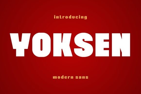 Yoksen: A Sans Serif Font That Feels Like Home
